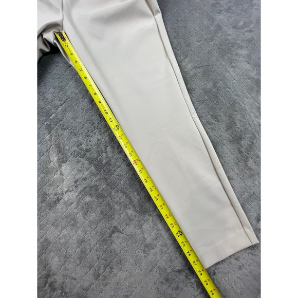 RACHEL ZOE Hi Rise Slim Leg Pants Beige Four Way Stretch Size 14 - Picture 8 of 11